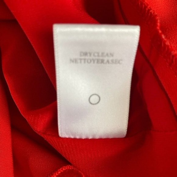 A.L.C. Women's Ann Top Size 6 Red Crepe Peplum Back Zipper Valentines Holidays - Picture 12 of 12